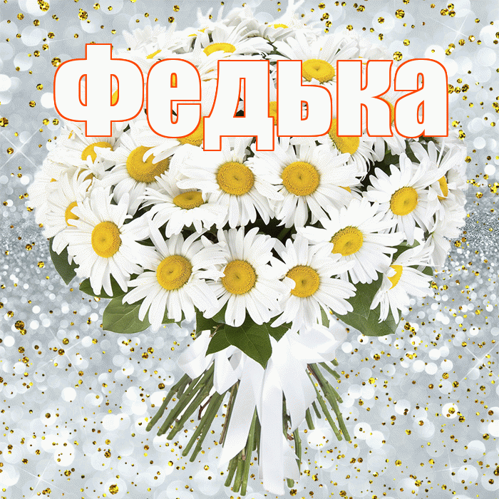 Федька! С днём рождения! Красивая открытка !