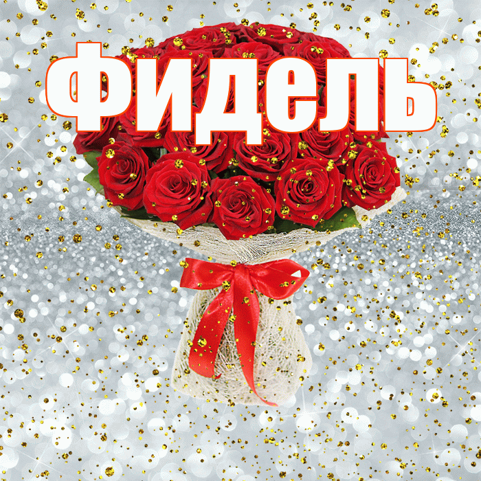 Фидель! С днём рождения! Красивая открытка Фиделю!