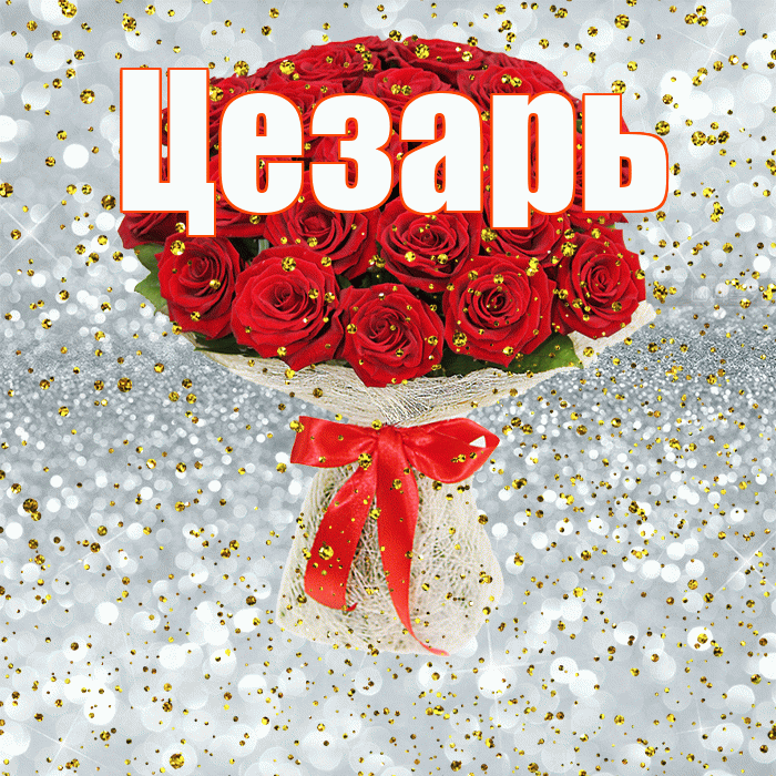 Цезарь! С днём рождения! Красивая открытка Цезарю!