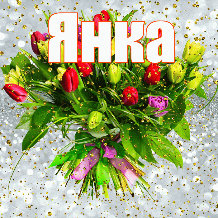 Янка! С днём рождения! Красивая открытка Янке!