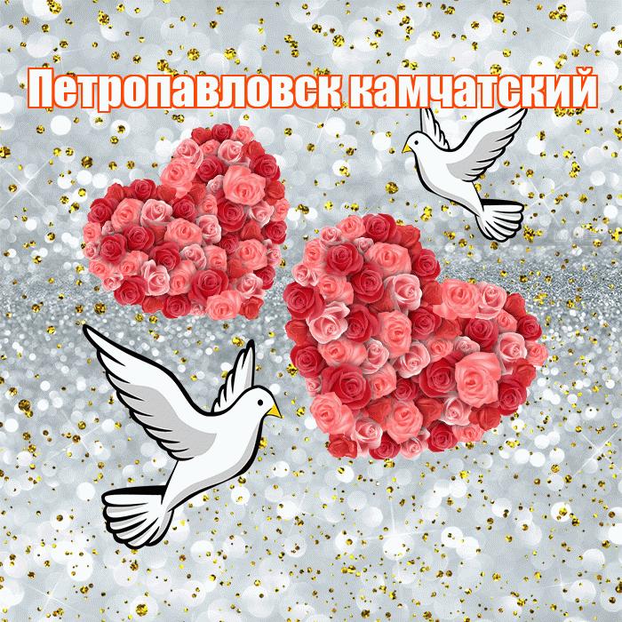 Петропавловск камчатский! С днём свадьбы! Красивая открытка Петропавловску!