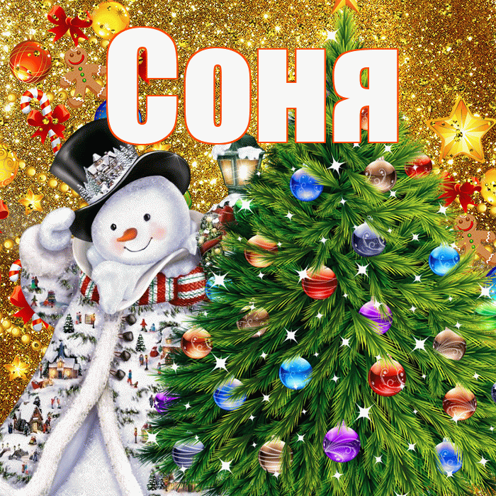 Соня! С днём святого Николая! Красивая открытка Соне!