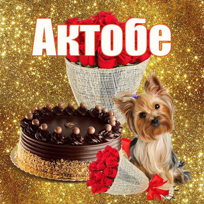 Актобе! С днём счастья! Красивая открытка Актобе!