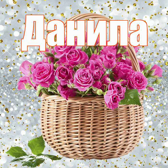 Данила! С днём счастья! Красивая открытка !