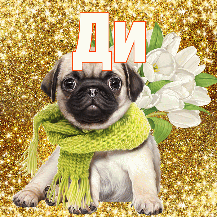 Ди! С днём счастья! Красивая открытка !