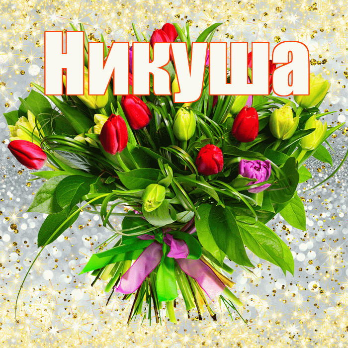 Никуша! С днём счастья! Красивая открытка !