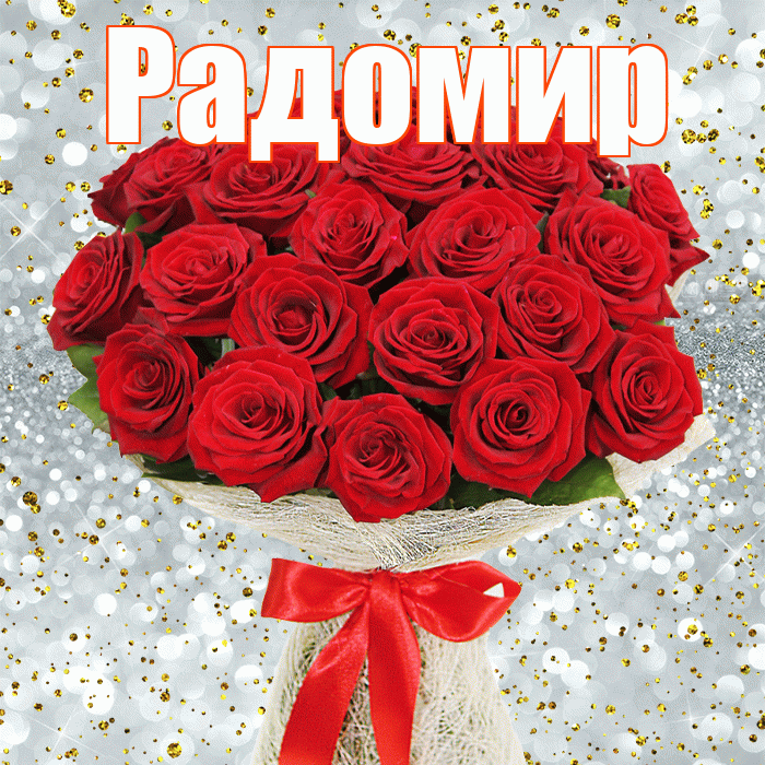 Радомир! С днём счастья! Красивая открытка Радомиру!
