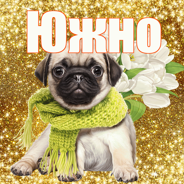 Южно! С днём счастья! Красивая открытка Южно!