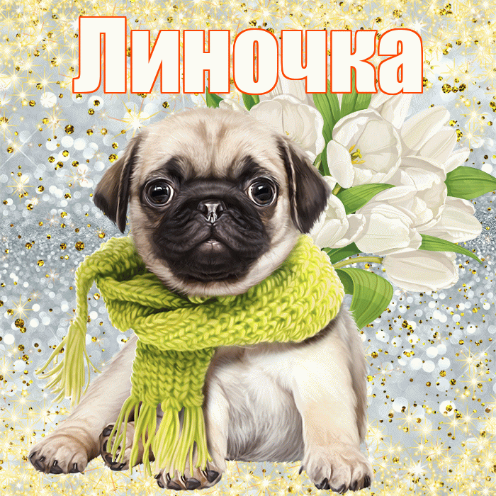 Линочка! С днём учителя! Красивая открытка !