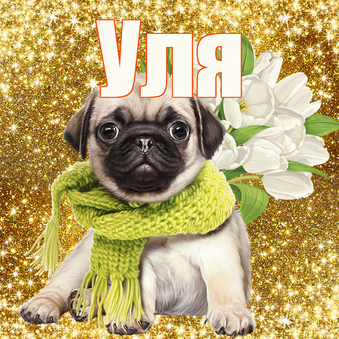 Уля! С днём учителя! Красивая открытка Уле!