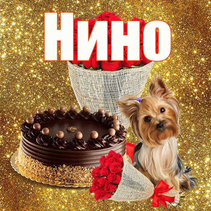 Нино! С днём цветов! Красивая открытка !