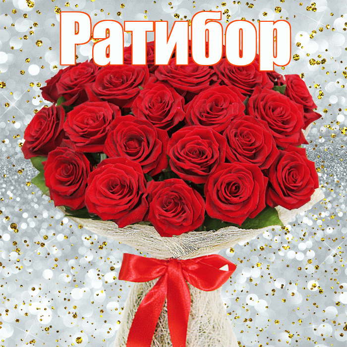 Ратибор! С днём цветов! Красивая открытка Ратибору!