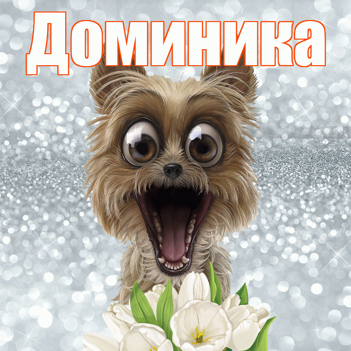 Доминика! С добрым утром! Красивая открытка Доминику!