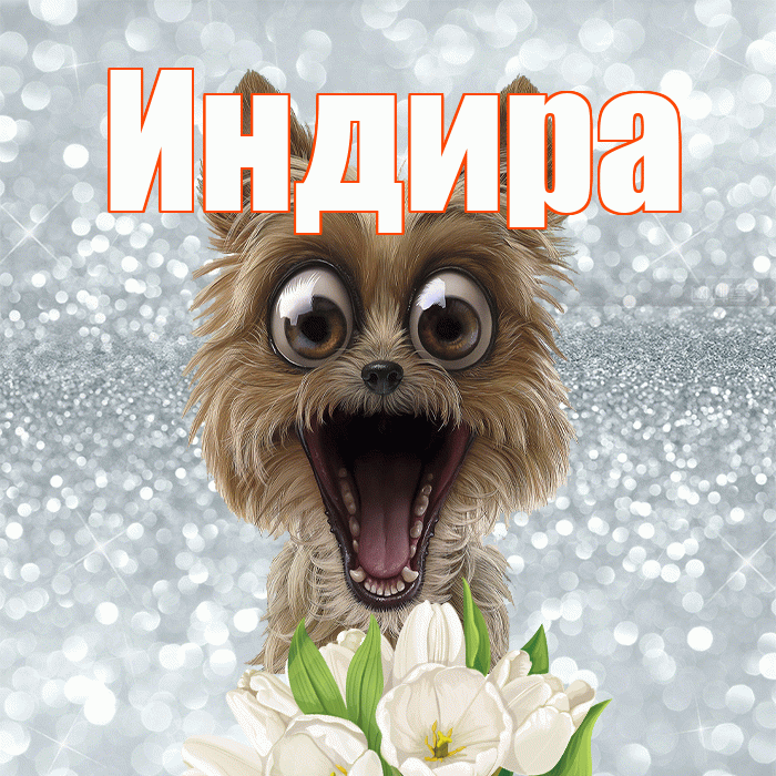 Индира! С добрым утром! Красивая открытка Индире!