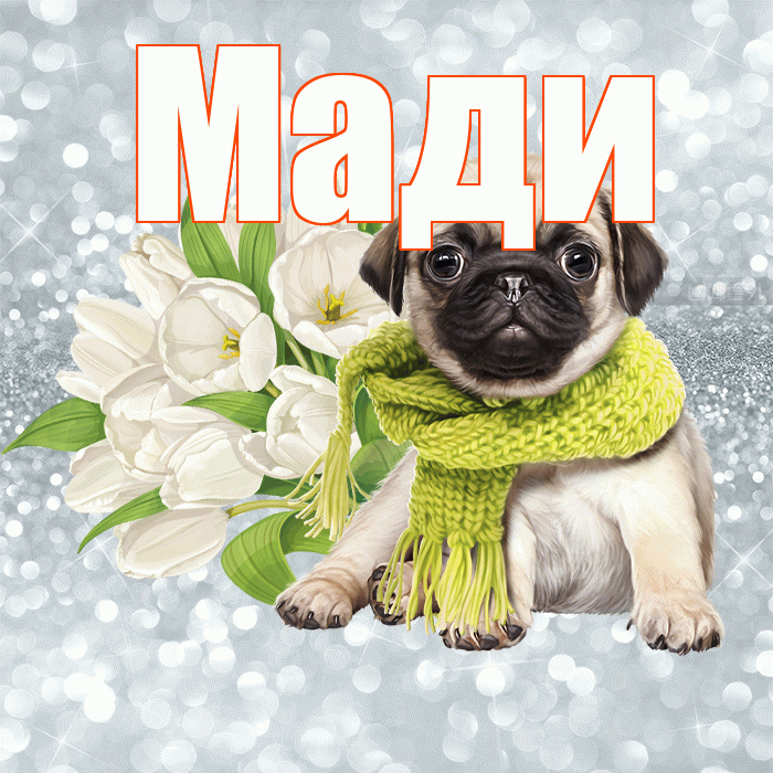 Мади! С добрым утром! Красивая открытка Мади!