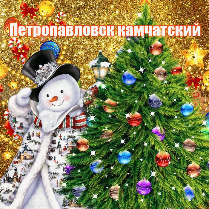 Петропавловск камчатский! С наступающим новым годом! Красивая открытка Петропавловску!