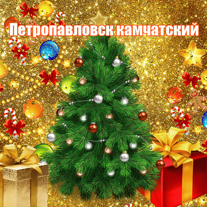 Петропавловск камчатский! С наступающим новым годом! Красивая открытка Петропавловску!