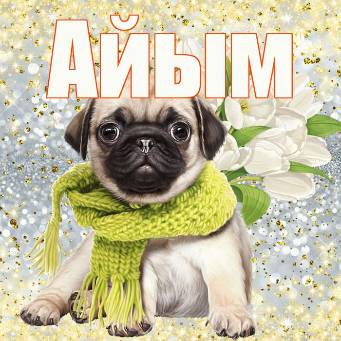 Айым! С первым воскресеньем весны! Красивая открытка Айым!