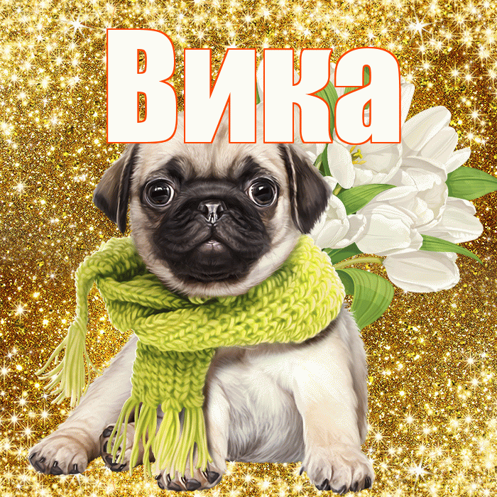 Вика! С первым воскресеньем весны! Красивая открытка Вике!