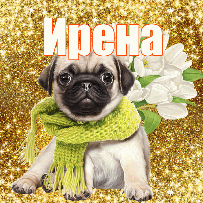 Ирена! С первым воскресеньем весны! Красивая открытка Ирене!