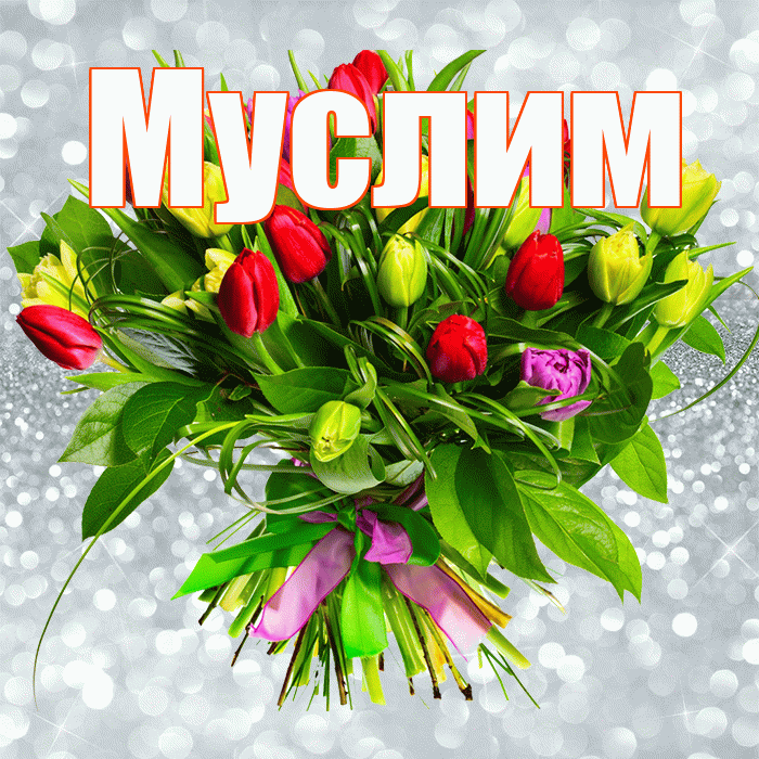 Муслим! С первым воскресеньем весны! Красивая открытка Муслиму!