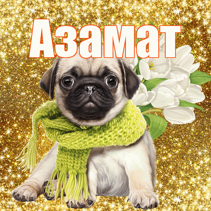 Азамат! С первым днем весны! Красивая открытка Азамату!