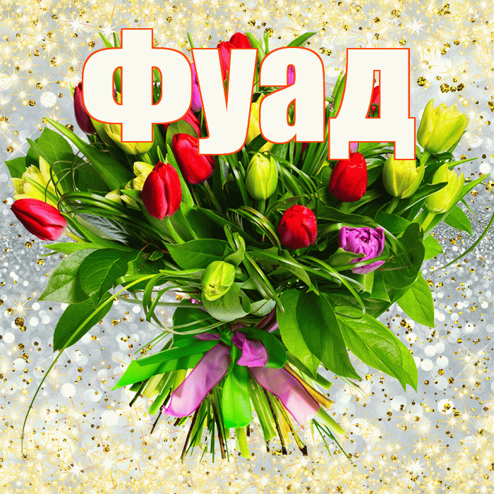 Фуад! С первым днем весны! Красивая открытка Фуаду!