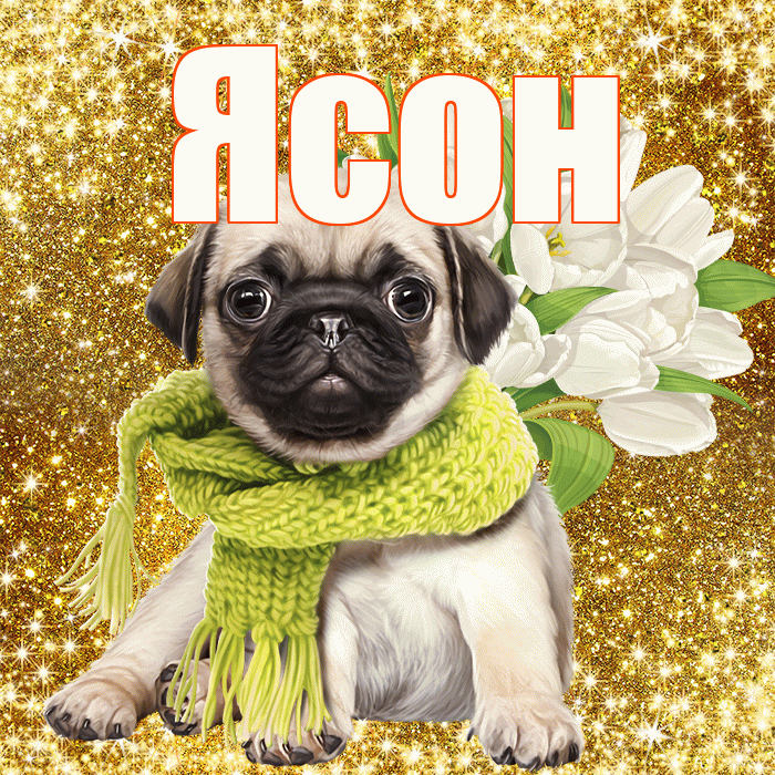 Ясон! С первым днем весны! Красивая открытка Ясону!