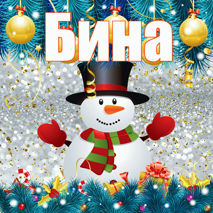 Бина! С первым днем зимы! Красивая открытка !