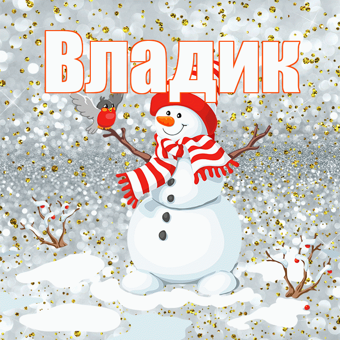 Владик! С первым днем зимы! Красивая открытка !