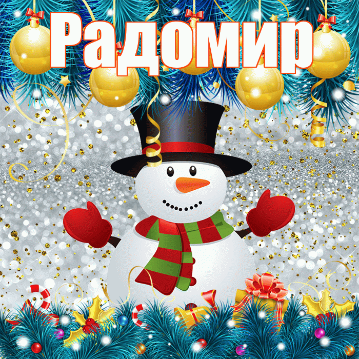 Радомир! С первым днем зимы! Красивая открытка Радомиру!
