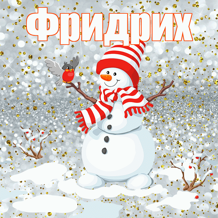 Фридрих! С первым днем зимы! Красивая открытка Фридриху!