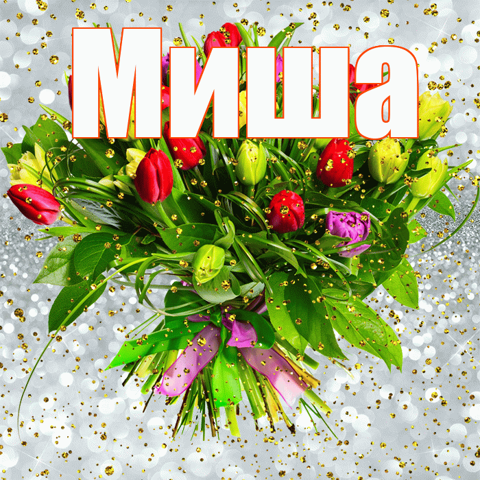 Миша! С прошедшим днем рождения! Красивая открытка Мише!