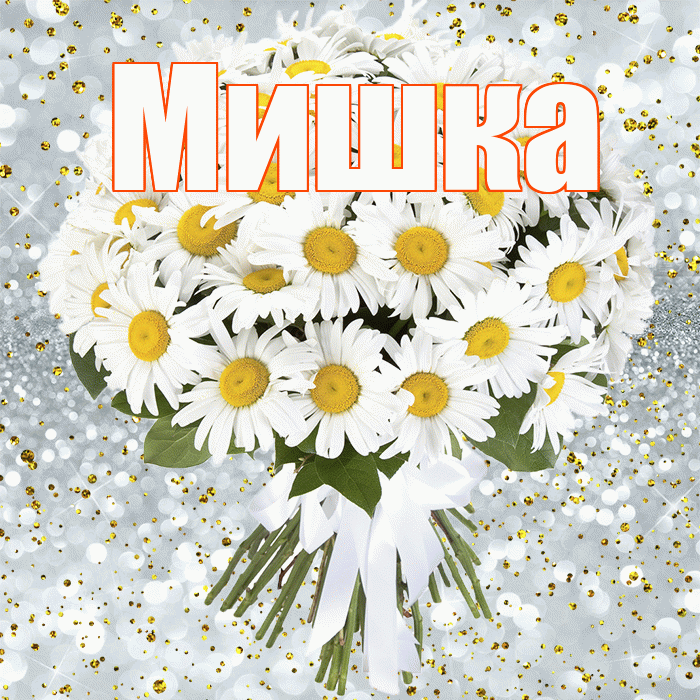 Мишка! С прошедшим днем рождения! Красивая открытка !