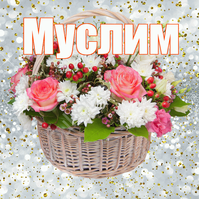 Муслим! С прошедшим днем рождения! Красивая открытка Муслиму!