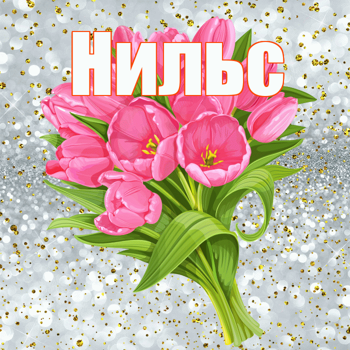Нильс! С прошедшим днем рождения! Красивая открытка Нильсу!