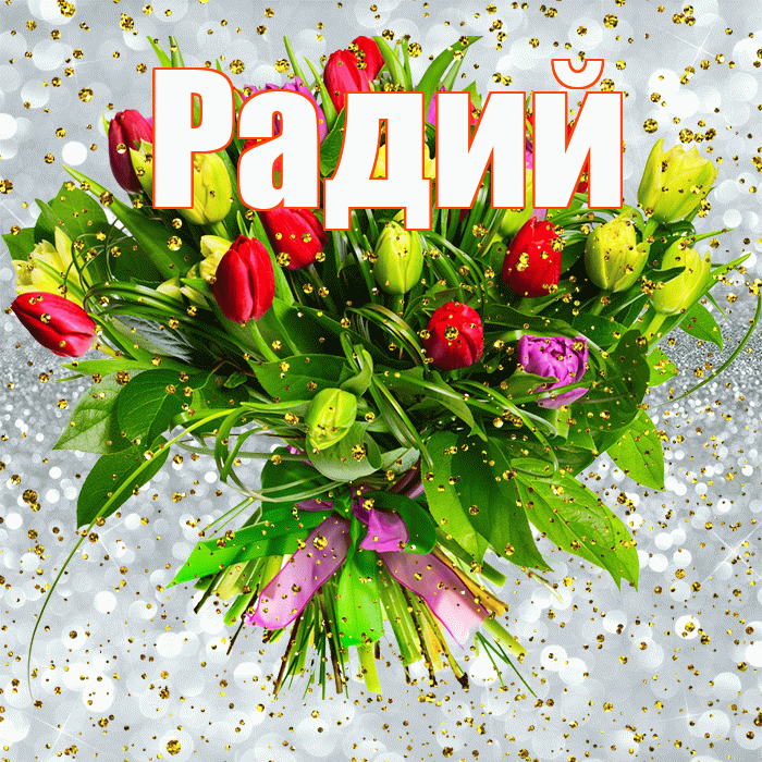 Радий! С прошедшим днем рождения! Красивая открытка Радию!