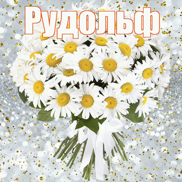 Рудольф! С прошедшим днем рождения! Красивая открытка Рудольфу!