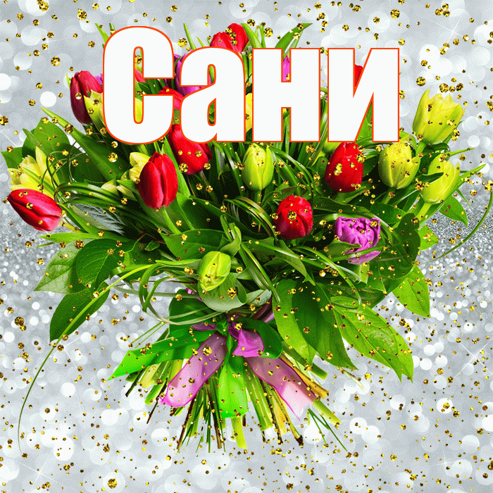 Сани! С прошедшим днем рождения! Красивая открытка !