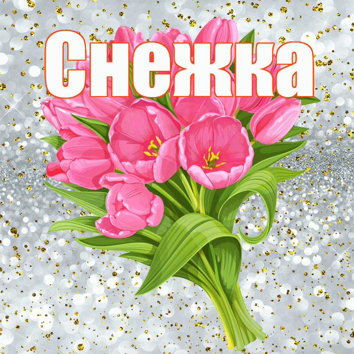 Снежка! С прошедшим днем рождения! Красивая открытка !