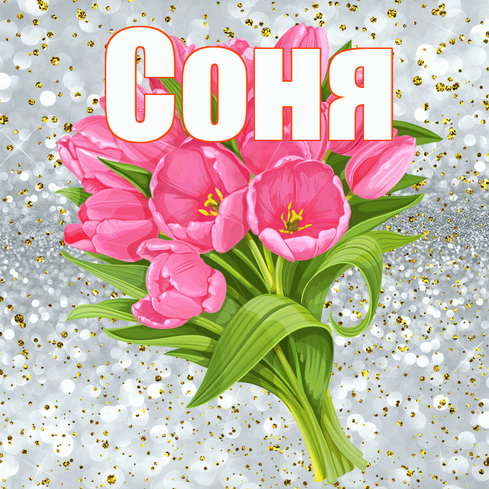 Соня! С прошедшим днем рождения! Красивая открытка Соне!