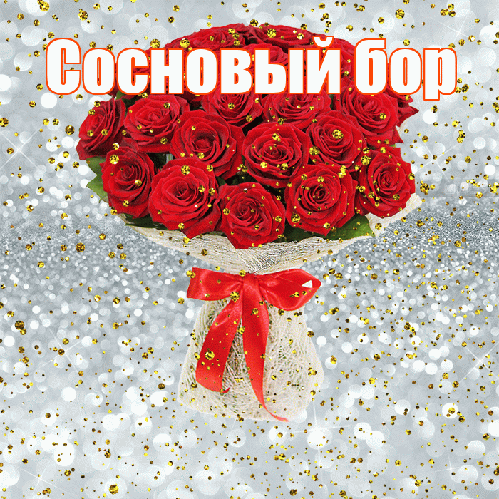 Сосновый бор! С прошедшим днем рождения! Красивая открытка !