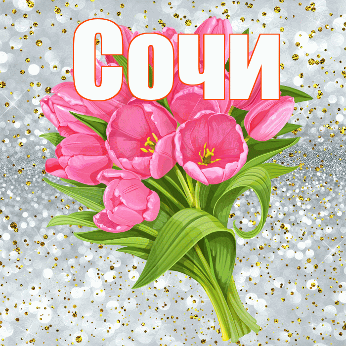 Сочи! С прошедшим днем рождения! Красивая открытка Сочи!