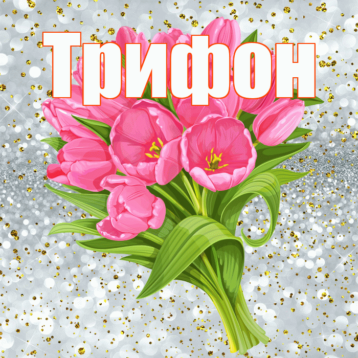 Трифон! С прошедшим днем рождения! Красивая открытка Трифону!