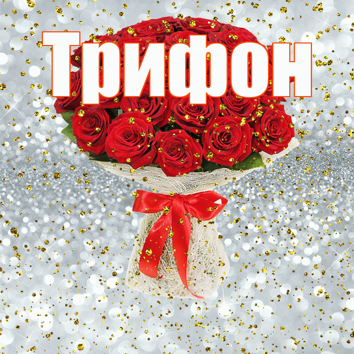 Трифон! С прошедшим днем рождения! Красивая открытка Трифону!
