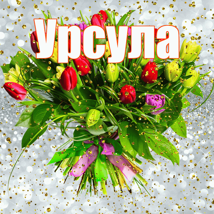 Урсула! С прошедшим днем рождения! Красивая открытка Урсуле!