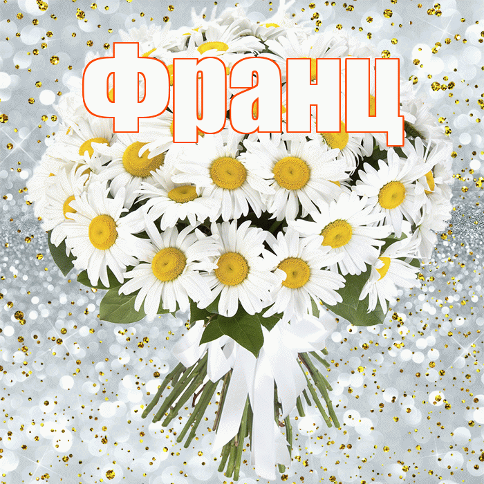 Франц! С прошедшим днем рождения! Красивая открытка Францу!