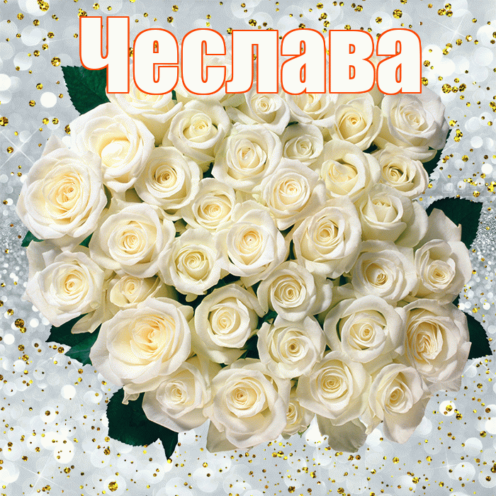 Чеслава! С прошедшим днем рождения! Красивая открытка Чеславовне!