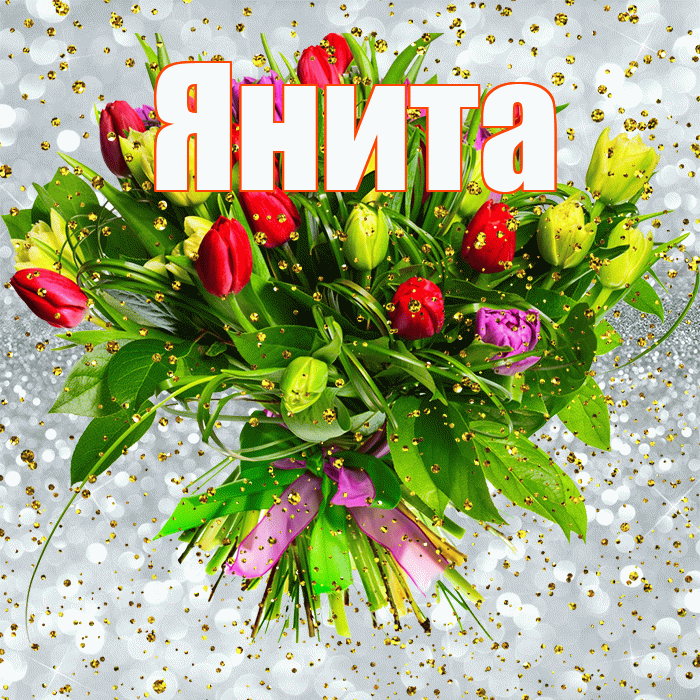 Янита! С прошедшим днем рождения! Красивая открытка Яните!