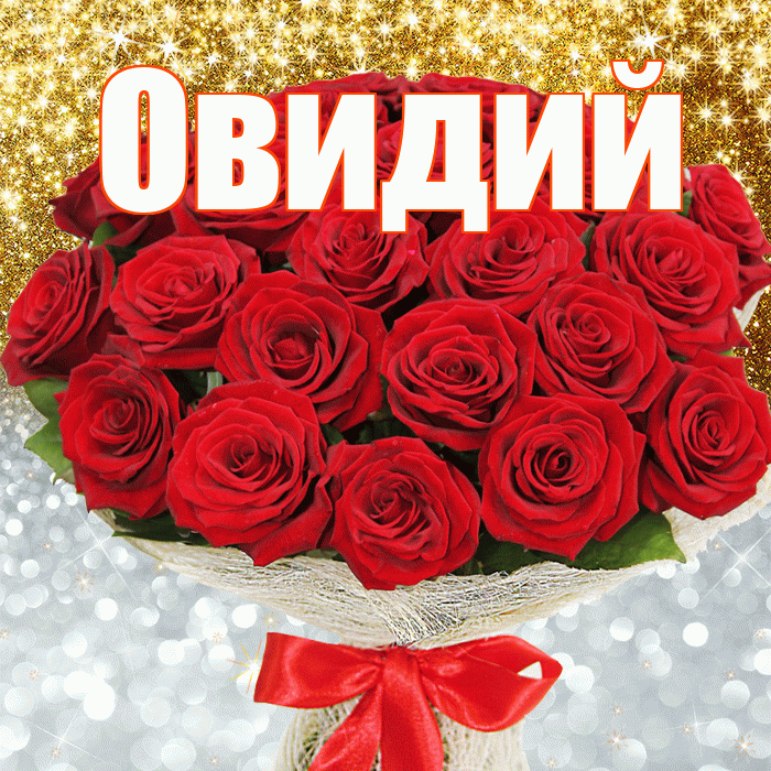 Овидий! Удачи Тебе! Красивая открытка Овидию!